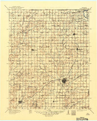 1913 Map of Vinita, 1949 Print