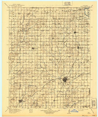 1913 Map of Vinita, 1939 Print
