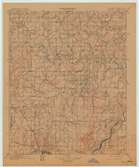 1900 Map of Wewoka, 1913 Print