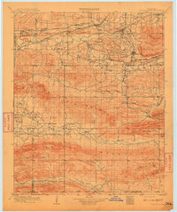 preview thumbnail of historical topo map of Le Flore County, OK in 1909
