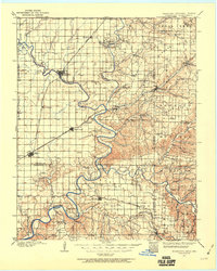 1907 Map of Wyandotte, 1960 Print