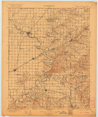 1909 Map of Wyandotte, 1921 Print
