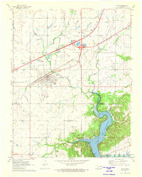 Download a high-resolution, GPS-compatible USGS topo map for Afton, OK (1973 edition)