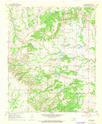 Download a high-resolution, GPS-compatible USGS topo map for Ahloso, OK (1968 edition)