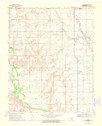 preview thumbnail of historical topo map of Woods County, OK in 1969