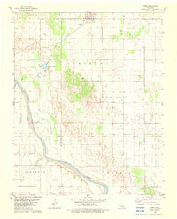 1982 Map of Ames, OK, 1983 Print