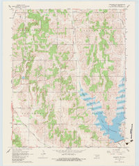 Download a high-resolution, GPS-compatible USGS topo map for Anadarko NW, OK (1983 edition)