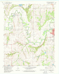 Download a high-resolution, GPS-compatible USGS topo map for Anadarko West, OK (1988 edition)
