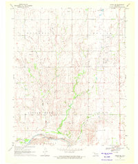 Download a high-resolution, GPS-compatible USGS topo map for Arnett SE, OK (1972 edition)