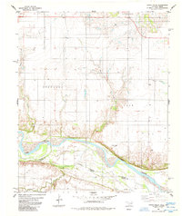 Download a high-resolution, GPS-compatible USGS topo map for Augur Creek, OK (1985 edition)