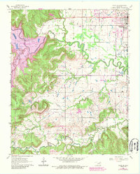 Download a high-resolution, GPS-compatible USGS topo map for Avant SE, OK (1989 edition)
