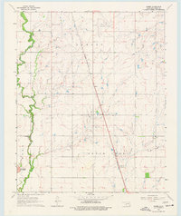 Download a high-resolution, GPS-compatible USGS topo map for Babbs, OK (1977 edition)