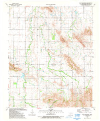 preview thumbnail of historical topo map of Kiowa County, OK in 1991