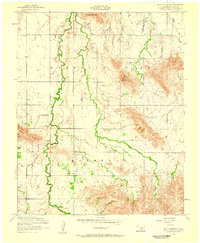Download a high-resolution, GPS-compatible USGS topo map for Bally Mountain, OK (1959 edition)