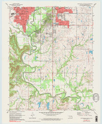 Download a high-resolution, GPS-compatible USGS topo map for Bartlesville South, OK (1983 edition)
