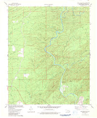 Download a high-resolution, GPS-compatible USGS topo map for Bear Mountain, OK (1983 edition)