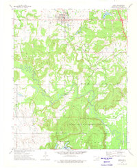 Download a high-resolution, GPS-compatible USGS topo map for Beggs, OK (1976 edition)