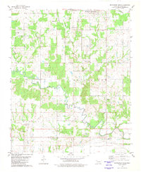 Download a high-resolution, GPS-compatible USGS topo map for Bennington South, OK (1981 edition)