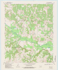 Download a high-resolution, GPS-compatible USGS topo map for Bentley, OK (1983 edition)