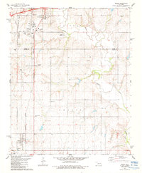 Download a high-resolution, GPS-compatible USGS topo map for Bessie, OK (1984 edition)