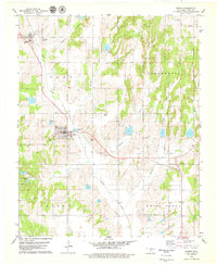preview thumbnail of historical topo map of Binger, OK in 1979