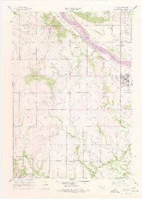 1957 Map of Bixby, 1977 Print
