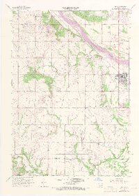 1957 Map of Bixby, 1968 Print