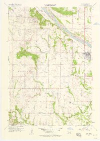1957 Map of Bixby, 1958 Print