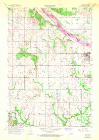 1957 Map of Bixby, OK, 1968 Print