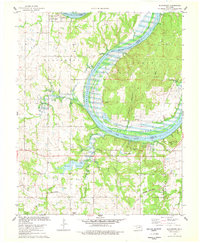 Download a high-resolution, GPS-compatible USGS topo map for Blackburn, OK (1978 edition)
