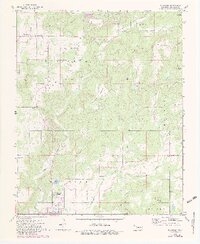 1972 Map of Blackgum, 1983 Print