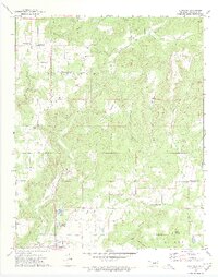 1972 Map of Blackgum, 1974 Print