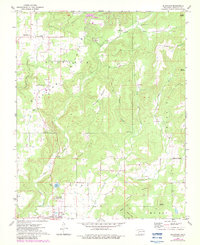 Download a high-resolution, GPS-compatible USGS topo map for Blackgum, OK (1983 edition)