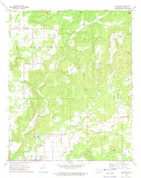 Download a high-resolution, GPS-compatible USGS topo map for Blackgum, OK (1974 edition)