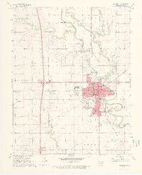 1968 Map of Blackwell, 1970 Print