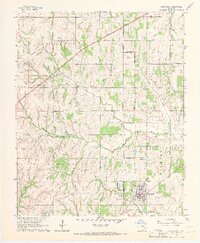 1965 Map of Blanchard, 1966 Print