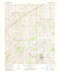 Download a high-resolution, GPS-compatible USGS topo map for Blanchard, OK (1983 edition)