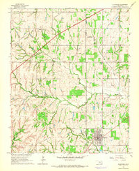 Download a high-resolution, GPS-compatible USGS topo map for Blanchard, OK (1966 edition)