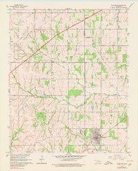 Download a high-resolution, GPS-compatible USGS topo map for Blanchard, OK (1980 edition)