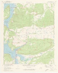 1971 Map of Blocker, 1972 Print
