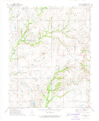 Download a high-resolution, GPS-compatible USGS topo map for Blue Mound, OK (1974 edition)
