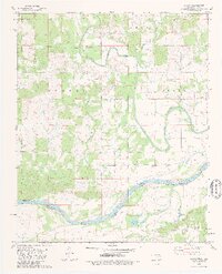 1980 Map of Bluff, 1981 Print