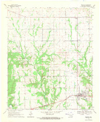 Download a high-resolution, GPS-compatible USGS topo map for Bokchito, OK (1971 edition)