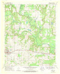 Download a high-resolution, GPS-compatible USGS topo map for Boswell, OK (1971 edition)