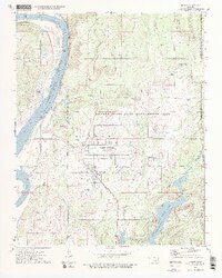 1974 Map of Braggs, 1978 Print