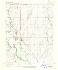 Download a high-resolution, GPS-compatible USGS topo map for Braman, OK (1970 edition)