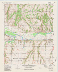 Download a high-resolution, GPS-compatible USGS topo map for Bridgeport, OK (1984 edition)