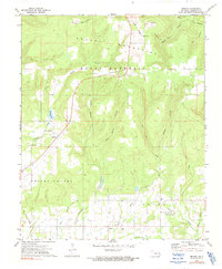 Download a high-resolution, GPS-compatible USGS topo map for Brushy, OK (1991 edition)