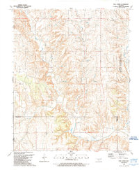 Download a high-resolution, GPS-compatible USGS topo map for Bull Creek, OK (1989 edition)