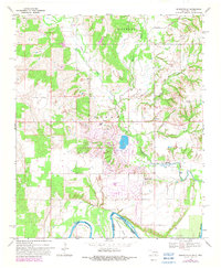 Download a high-resolution, GPS-compatible USGS topo map for Burneyville, OK (1982 edition)